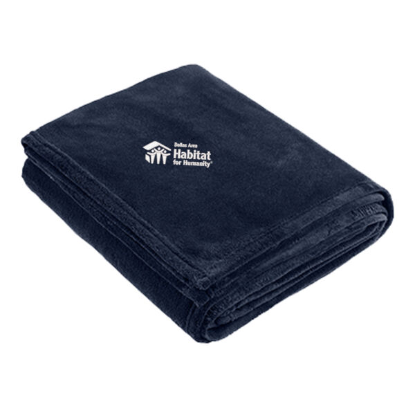 Port Authority Oversized Plush Blanket - Embroidered Logo Thumbnail