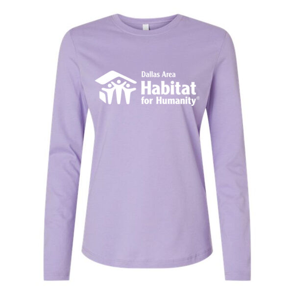 Bella & Canvas Women's Jersey Long Sleeve Tee - Printed Logo Thumbnail